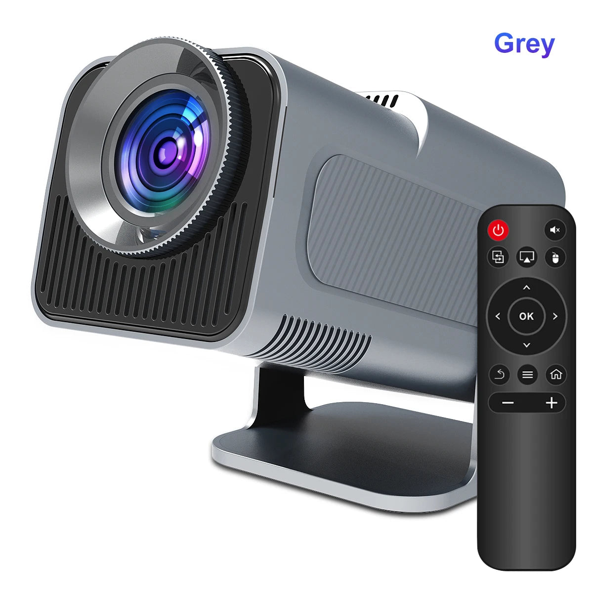 4K Android 11 Portable Projector - Native 1080P, 390 ANSI Lumens, Dual WiFi 6, Bluetooth 5.0, Upgraded HY300 Model